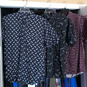 HUGE DEAL! : 3 Graphic Button Up shirts